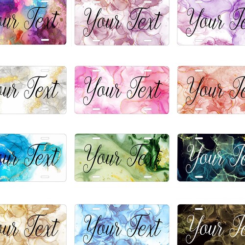 Custom Airbrush License Plates Etsy