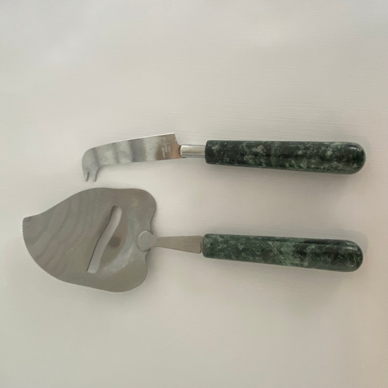 Pier 1 Marble Cheese Board and Slicer Knife Set - Thumbnail 3