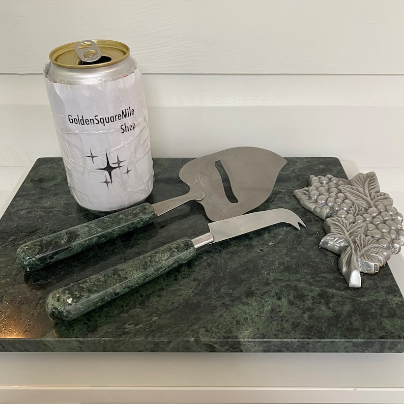 Pier 1 Marble Cheese Board and Slicer Knife Set - Thumbnail 2