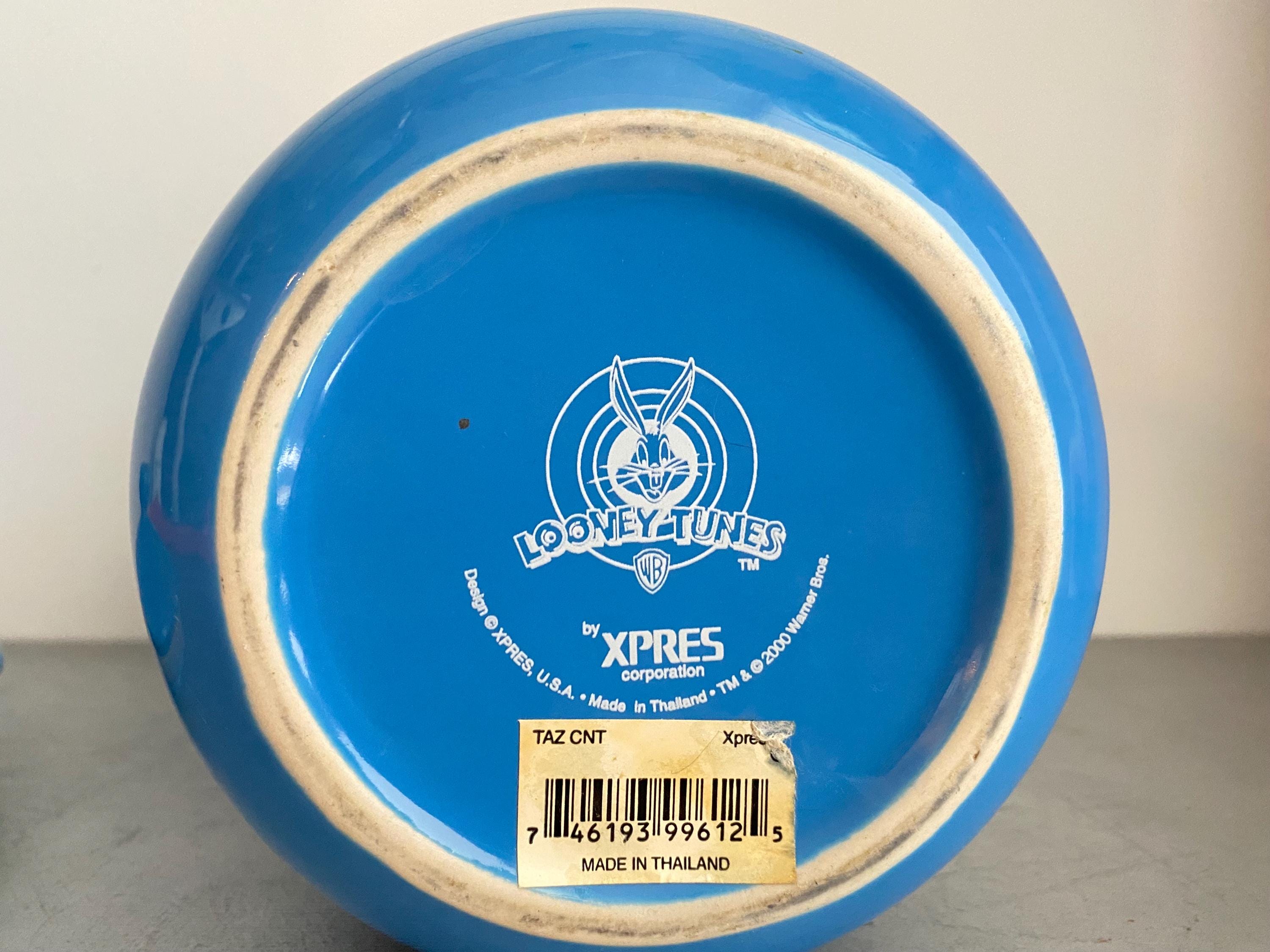 WB Looney Tunes Taz Tazmanian Devil 3D Blue Ceramic Cookie Storage