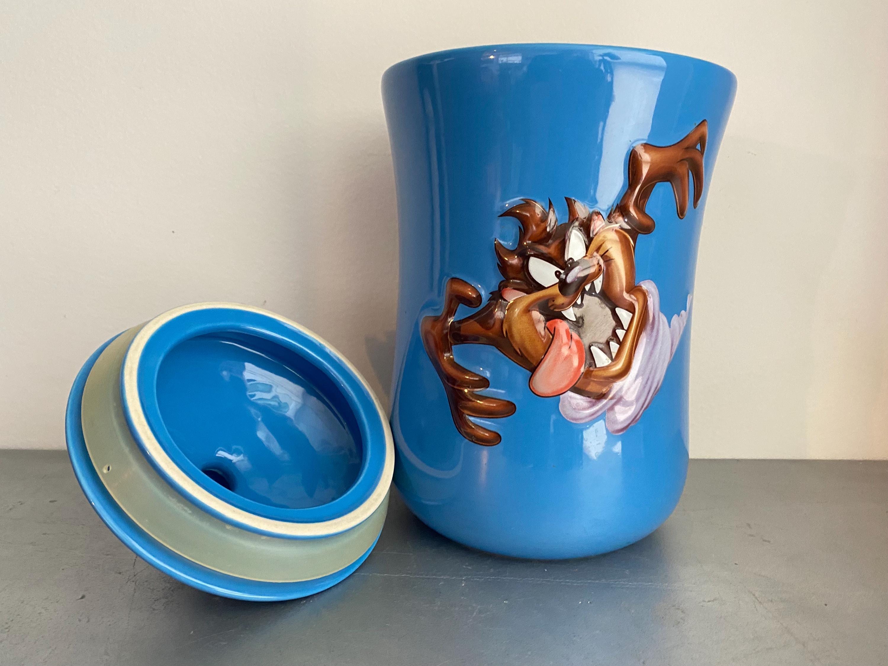 WB Looney Tunes Taz Tazmanian Devil 3D Blue Ceramic Cookie Storage