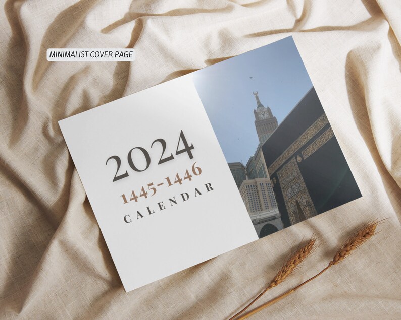 2024 1445/1446 Islamic Calendar With Gregorian and Hijri Etsy