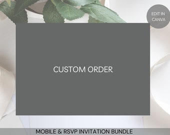 Custom Editable Electronic Muslim Wedding Invitation Template Digital Nikkah Walimah Shaadi Baraat editable eInvite & RSVP