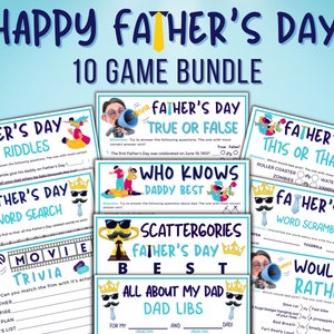 Giochi per la festa del papà, Buona festa del papà 10 giochi per bambini e adulti, Giochi di società, Giochi per famiglie, Curiosità sulla festa del papà, Pacchetto di giochi stampabili