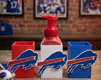 Buffalo bills themed pump soap holder