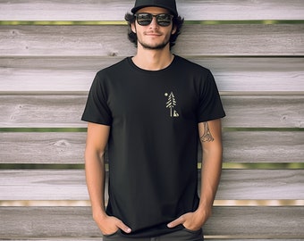 Herren T-Shirt Fuchs im Wald   - Herren Organic Shirt - Outdoor T-Shirt - Bio-Baumwolle - Hiking Shirt