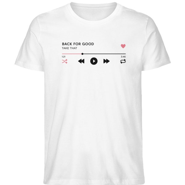 Women's T-Shirt Take That Back for Good - Fan Shirt - Music Playlist Song Title - Men's Organic Shirt