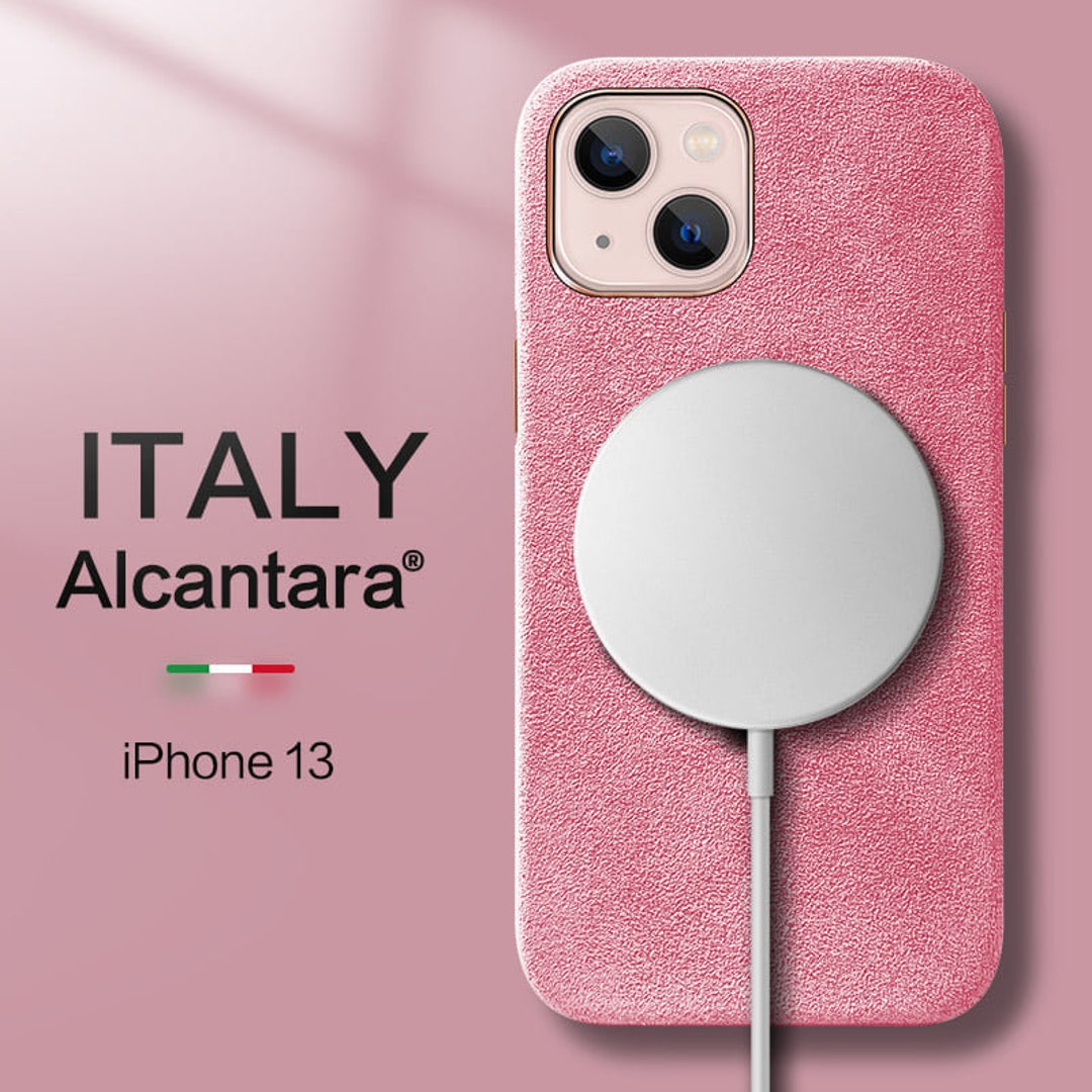 Magnetische, farblich matte Hülle für iPhone 15 Pro Max – Rosa