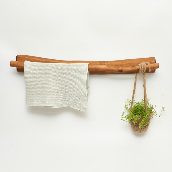 Towel holder wild wood, wall holder for towel or clothes, TO ORDER!