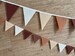 Boho Wedding Bunting, Neutral Nursery Bunting, Toffee, Caramel and Brown, Cream, Felt Garlands, Neutral Party Decor, Handmade and Reusable 