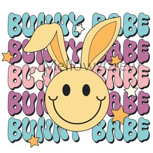 Bunny Babe Easter PNG, Sublimation design PNG, bunny Png, Easter Png, Easter Tshirt Design, Sublimation file digital download ,PNG