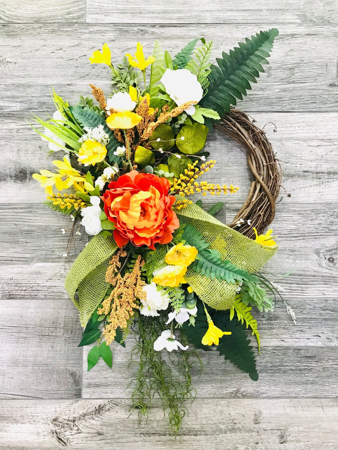 Fall Wreath for Front Door Autumn Door Wreath Large Fall Etsy