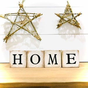 Customizable Wood Block Letter Signs - Personalized Wooden Name Block Sign