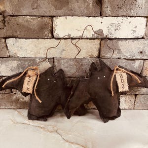 Primitive Bats Bowl Fillers for Fall Tiered Tray Decor for Halloween Bowl Fillers Ornies Spooky Bat Decor Fall Ornament