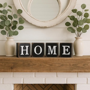 Customizable Wood Block Letters - Personalized Name Signs