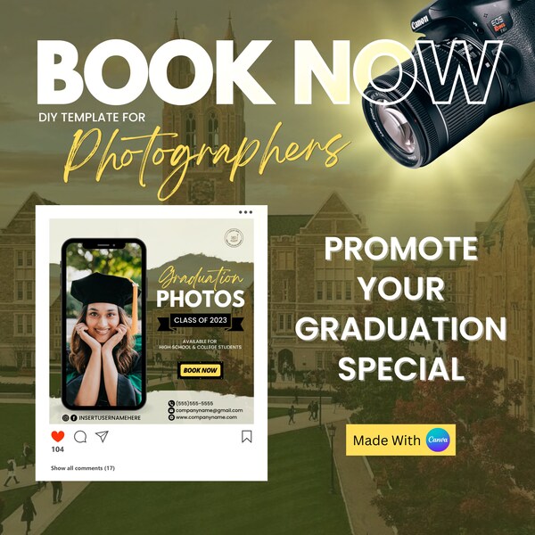 PhotoShoot Flyer | Graduation Season Flyer | Photography Flyer | Photo Shoot Business | Photography Business