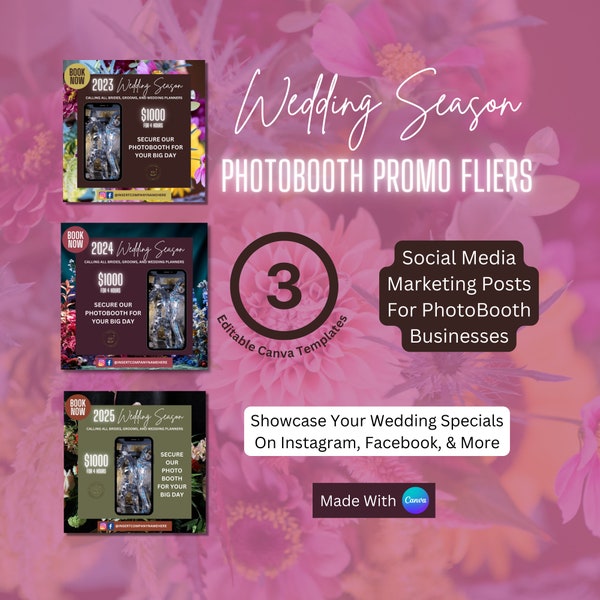 360 Photo Booth Flyer | PhotoBooth Flyer | Wedding Season Flyer | Photography Flyer | PhotoBooth Business | Photography Business