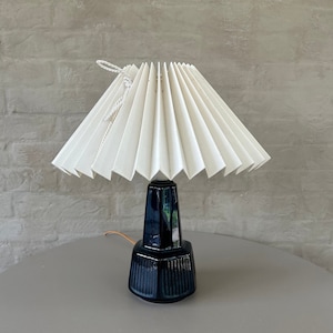 Danish design table lamp by Einar Johansen for Soholm, minimalist ceramics, Danish Scandinavian pottery 60s