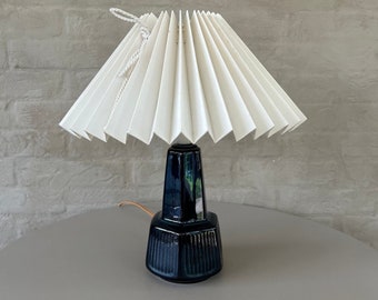 Danish design table lamp by Einar Johansen for Soholm, minimalist ceramics, Danish Scandinavian pottery 60s