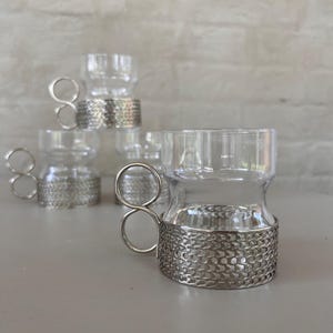 Vintage Iittala TSAIKKA Hot Drink Glasses - Timo Sarpaneva Scandinavian Design (Set of 4)