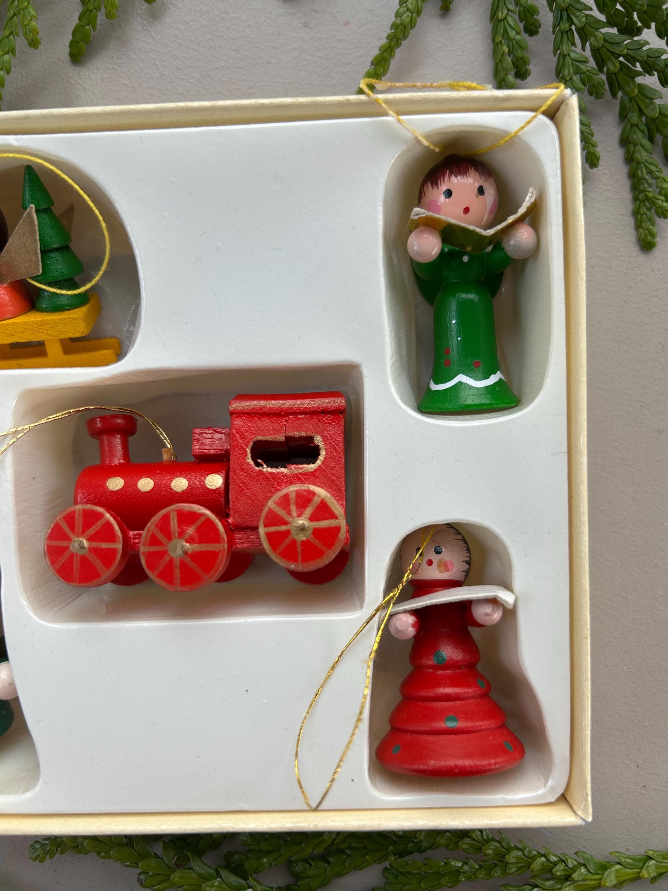 Vintage Swedish Christmas Tree Ornaments Set of 5 Christmas Mini
