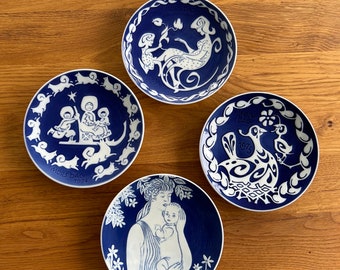 Nordic Denmark Royal Copenhagen blue flower curve ブルーフラワー