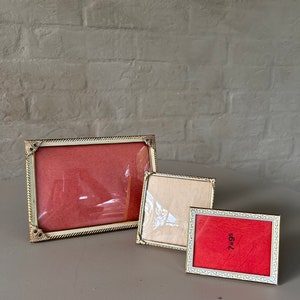 Vintage Ornate Brass Frame Set: Scandinavian Retro Decor, Made in Denmark