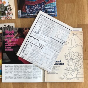 Nähen, Stricken, Sticken, Quilten und Patchwork Zeitschriften 8er Set, dänische Vintage Zeitschriften HÅNDARBEJDE Bild 4