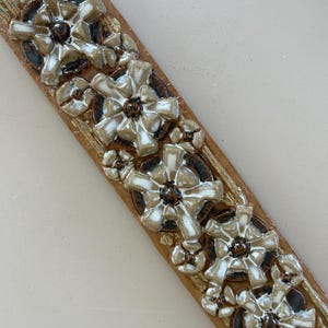 Marianne Starck for Michael Andersen & Son - Wall Tile / Relief with floral pattern Danish Mid-century Pottery wall art /  6312