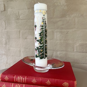 Holmegaard Advent Candle Holder with Christmas Countdown Candle