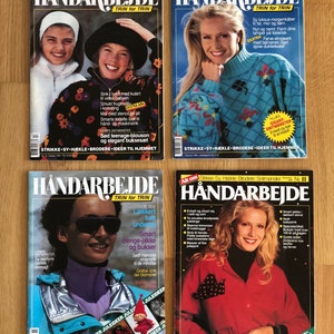 Nähen, Stricken, Sticken, Quilten und Patchwork Zeitschriften 8er Set, dänische Vintage Zeitschriften HÅNDARBEJDE Bild 3