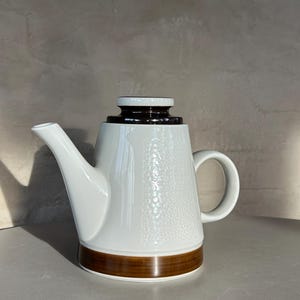 Rorstrand Swedish Ceramic Teapot Olle Alberius, Forma series, 60&#39;s, Mid Century Scandinavian modern Tea serving