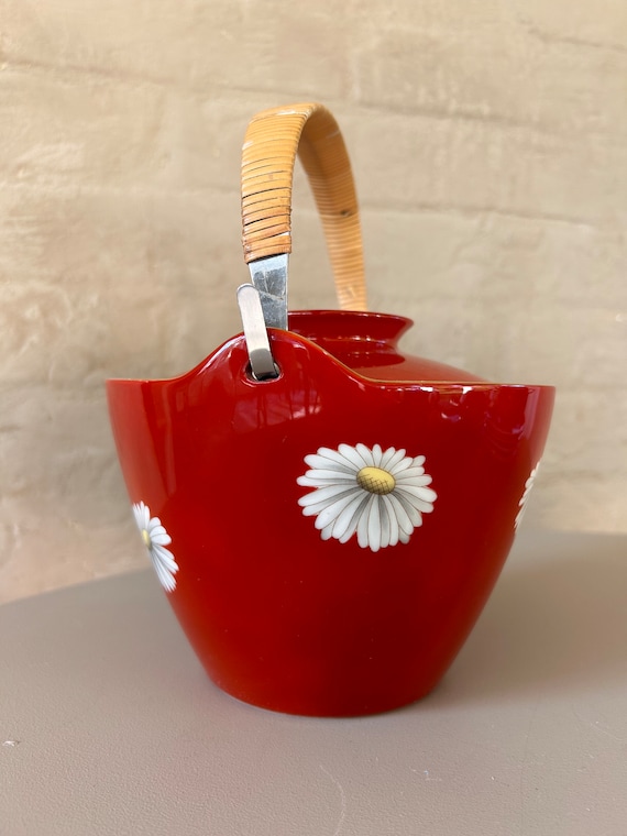 Noritake Nippon Toki Kaisha Red Daisy Tea Set 1950s - Etsy