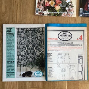 Nähen, Stricken, Sticken, Quilten und Patchwork Zeitschriften 8er Set, dänische Vintage Zeitschriften HÅNDARBEJDE Bild 6