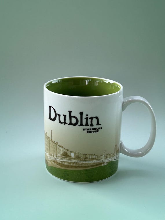 Starbucks Dublin Mug Global Icon Series, 2009 Collector Series Coffee Cup,  Starbucks Ireland City Mug, Ha'penny Bridge Dublin Design