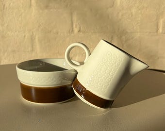 Set di lattiera e zuccheriera Rorstrand Forma: Olle Alberius, Mid-Century Modern