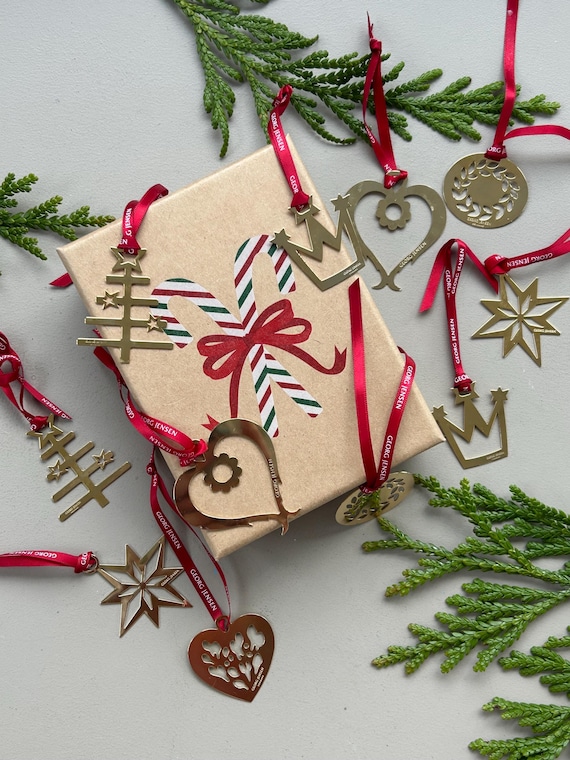 Georg Jensen Gift Tags Set or Mini Christmas Tree Ornaments of 11