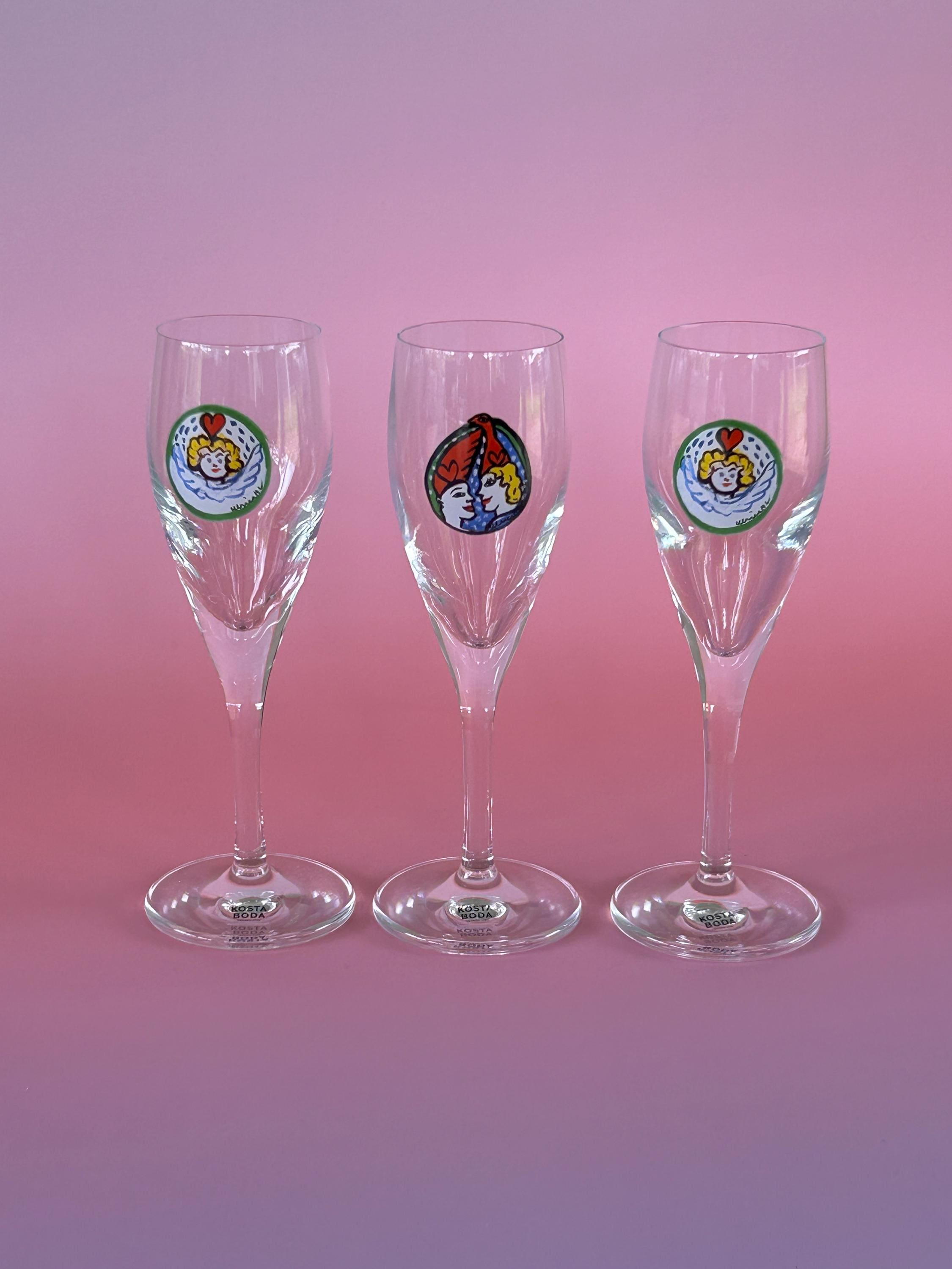 Kosta Boda Champagne Flutes - Etsy
