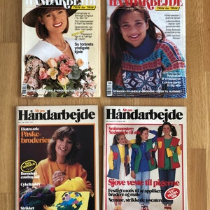 Nähen, Stricken, Sticken, Quilten und Patchwork Zeitschriften 8er Set, dänische Vintage Zeitschriften HÅNDARBEJDE Bild 5