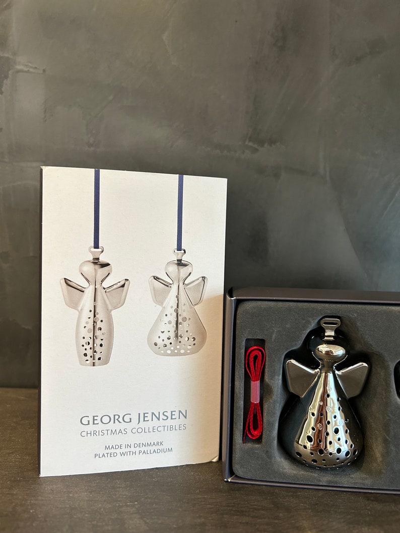 Jensen Christmas Ornaments With Palladium Plated Angel Etsy UK