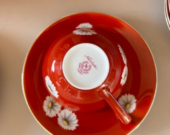 ノリタケ日本陶器会社 レッドデイジー ティーセット 1950年代 - Etsy 日本