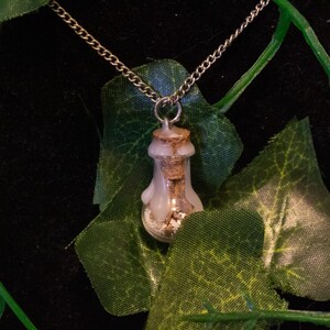 Magical Spell Bottle Necklace - Crystal Healing Pendant, Wicca Jewelry, Protection, Love & Energy Charm