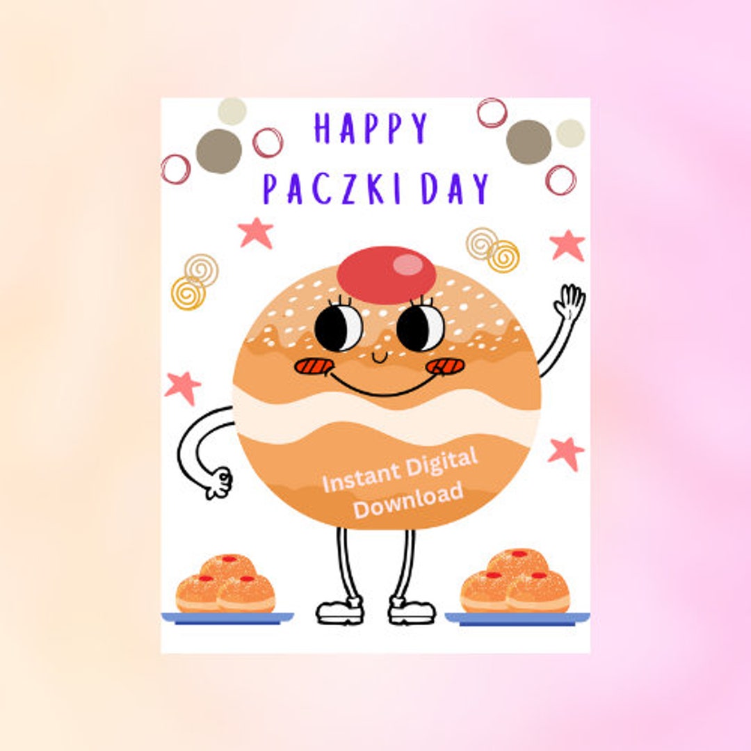 Paczki Day Printable Etsy