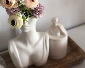 Handmade women vase for dried flowers / home decore