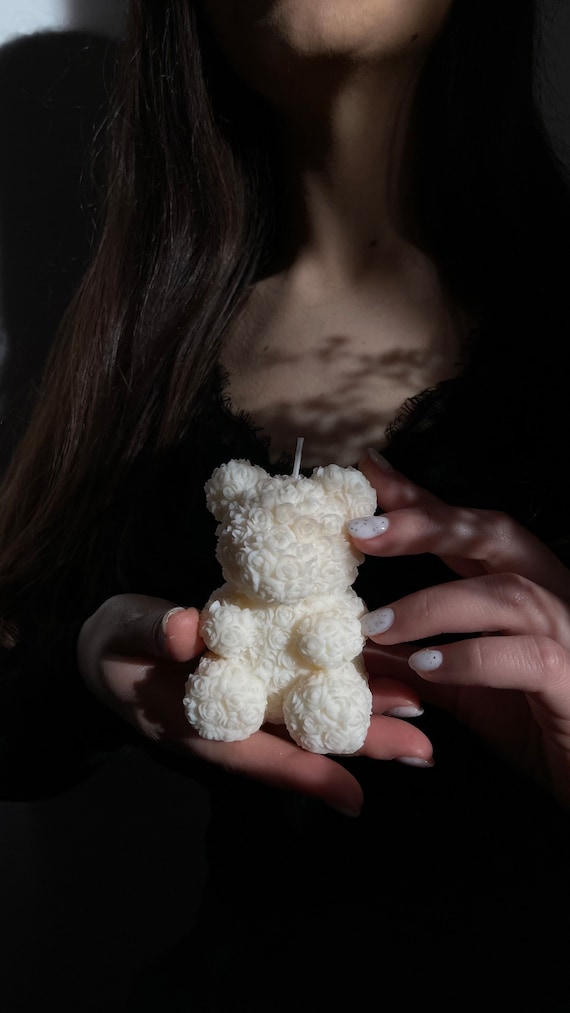 Fluffy Teddy Bear Soy Candle - Kawaii Collection