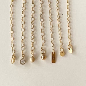 14K Gold Filled Extension Chain, 60mm Chain Extender for Jewelry Making, Made in USA