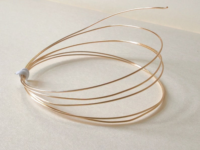 1 Foot 14K Gold Filled Round Wires, 16/18/20/22/24/26ga Soft and Half Hard Wires, Wires for Jewelry Making, Made in USA