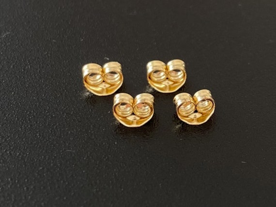 10 Pairs Gold Filled Earring Backs Butterfly Clutch Findings For Jewelry Making