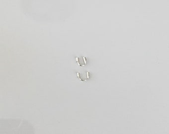 10 st sterlingsilverkabelfingerborg, smyckesdetaljer för smyckestillverkning i grossistledet