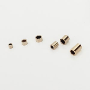 14K Gold Filled Quetschperlen, Crimp Tubes für die Schmuckherstellung, Schmuckzubehör Großhandel